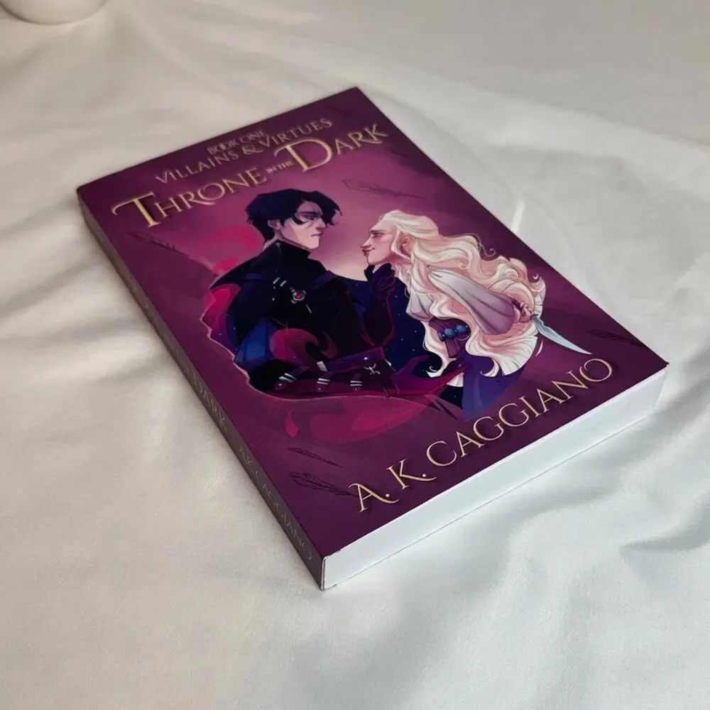 Throne in the Dark A.K. Caggiano OOP Indie Paperback Villains & Virtues #1